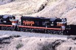 Northwestern Pacific SD9's NWP #4327 & #5305 head north to Willits.